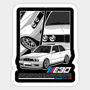 BMW E30 Sticker